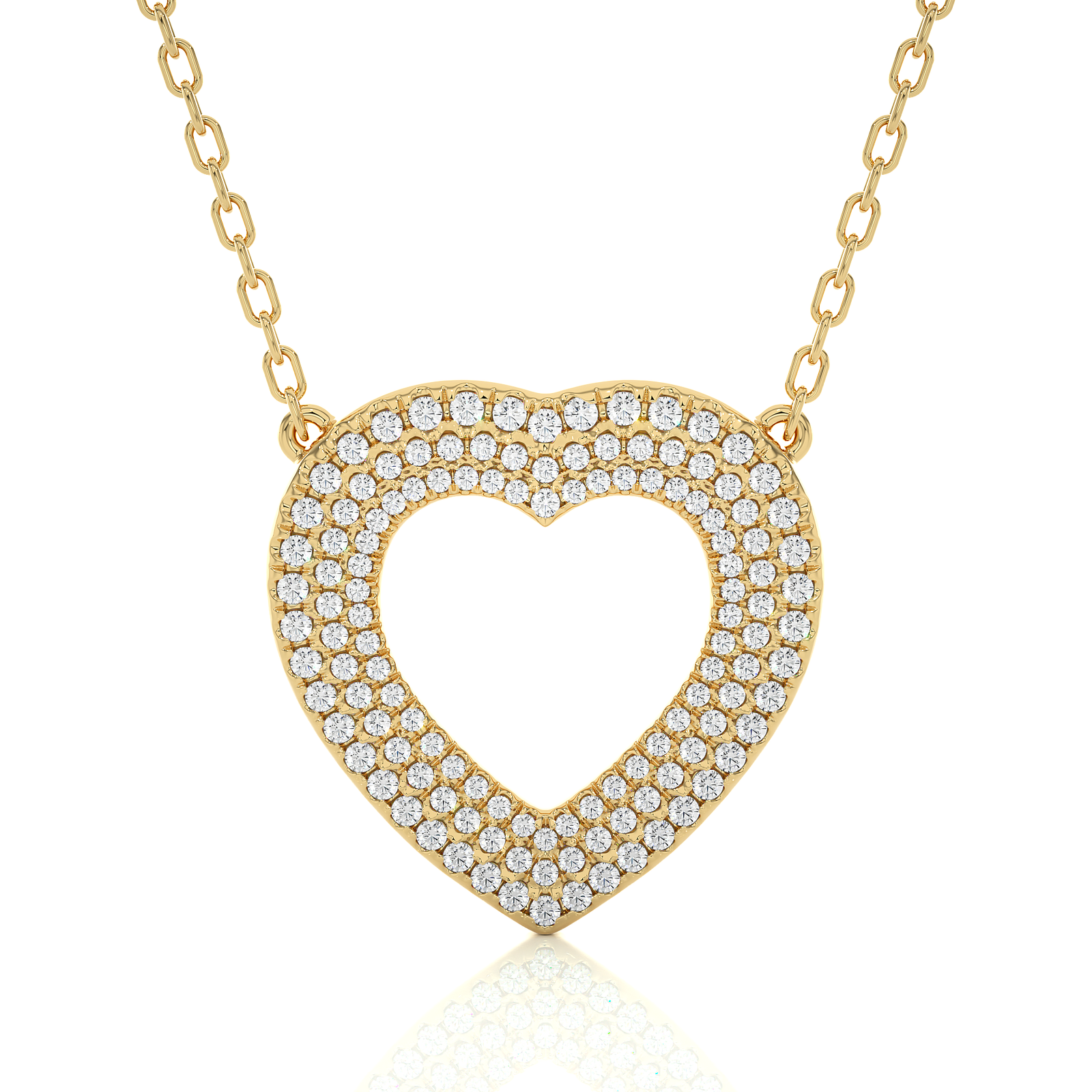 Heart-Shaped Lab Grown Diamond Pendant