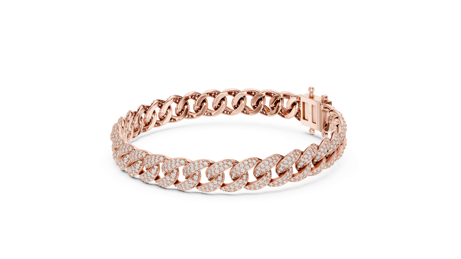 Cuban Royale Pav? Diamond Bracelet