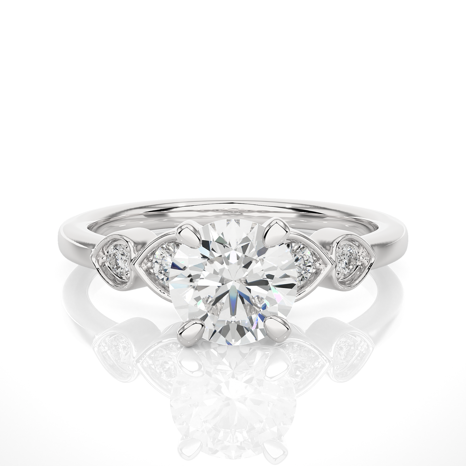 Round Cut Diamond Engagement Ring