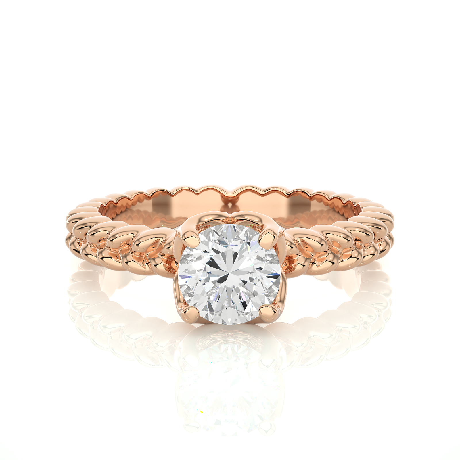 Round Cut Diamond Solitaire Ring