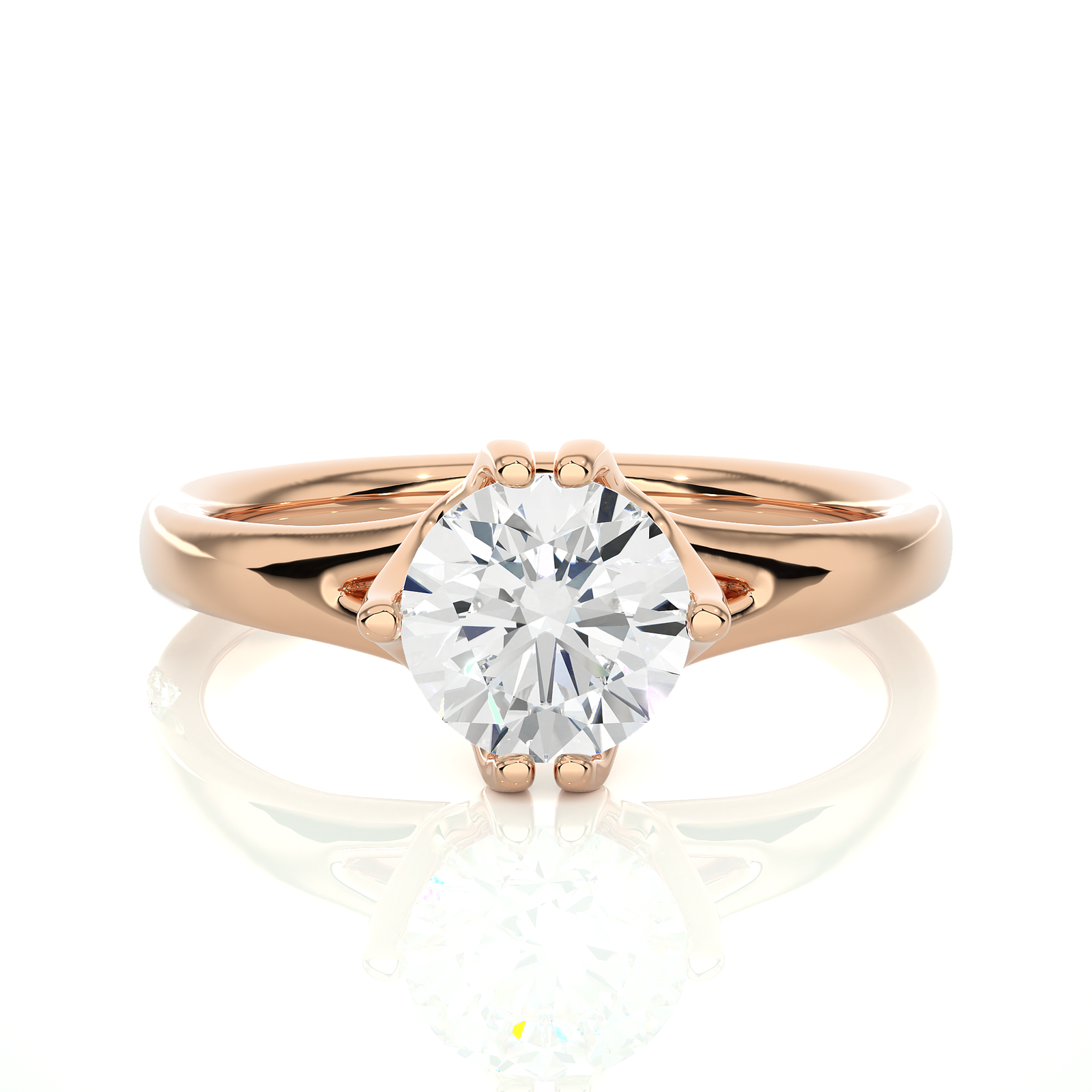 Classic Solitaire Diamond Engagement Ring