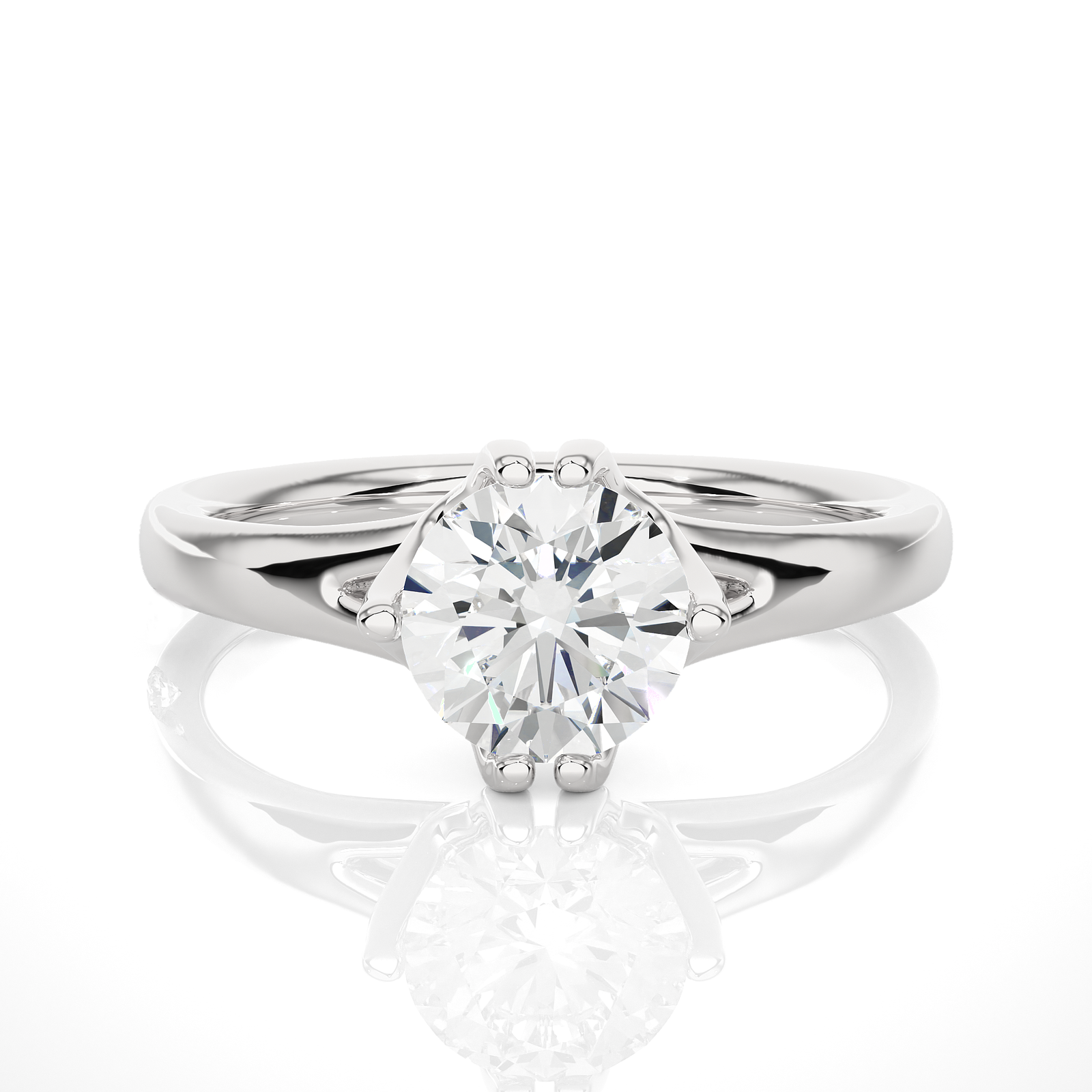 Classic Solitaire Diamond Engagement Ring