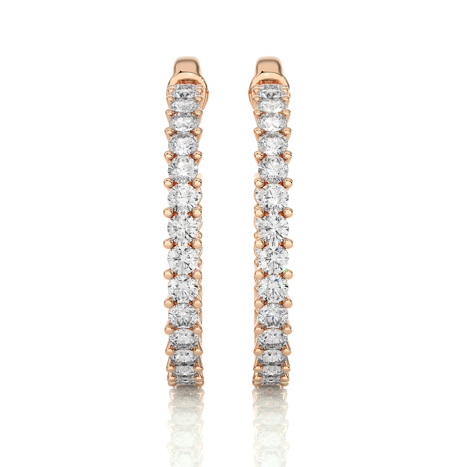 Inside-Out Diamond Hoop Earrings