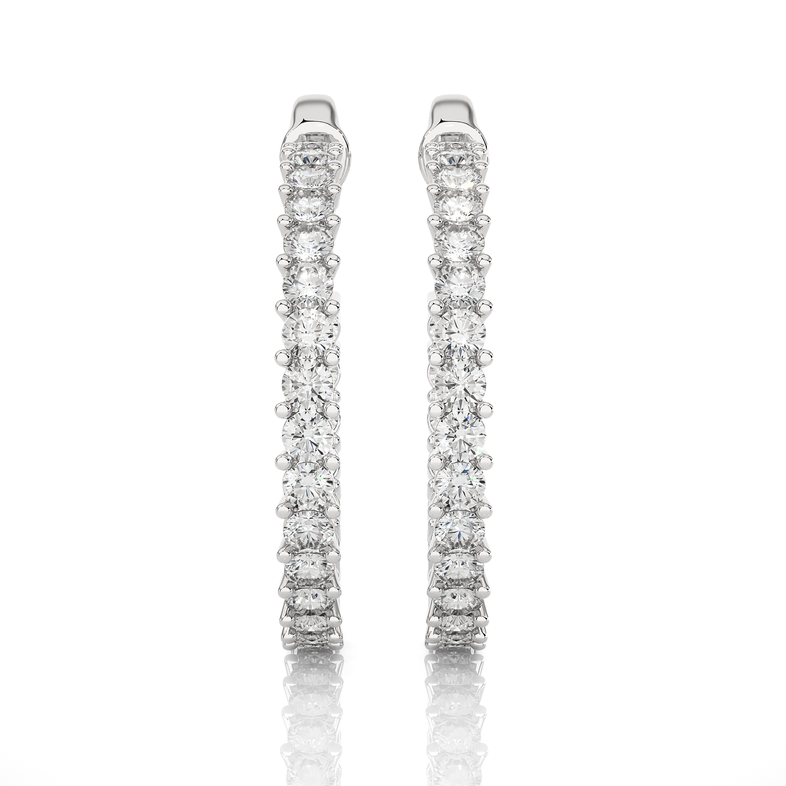 Inside-Out Diamond Hoop Earrings