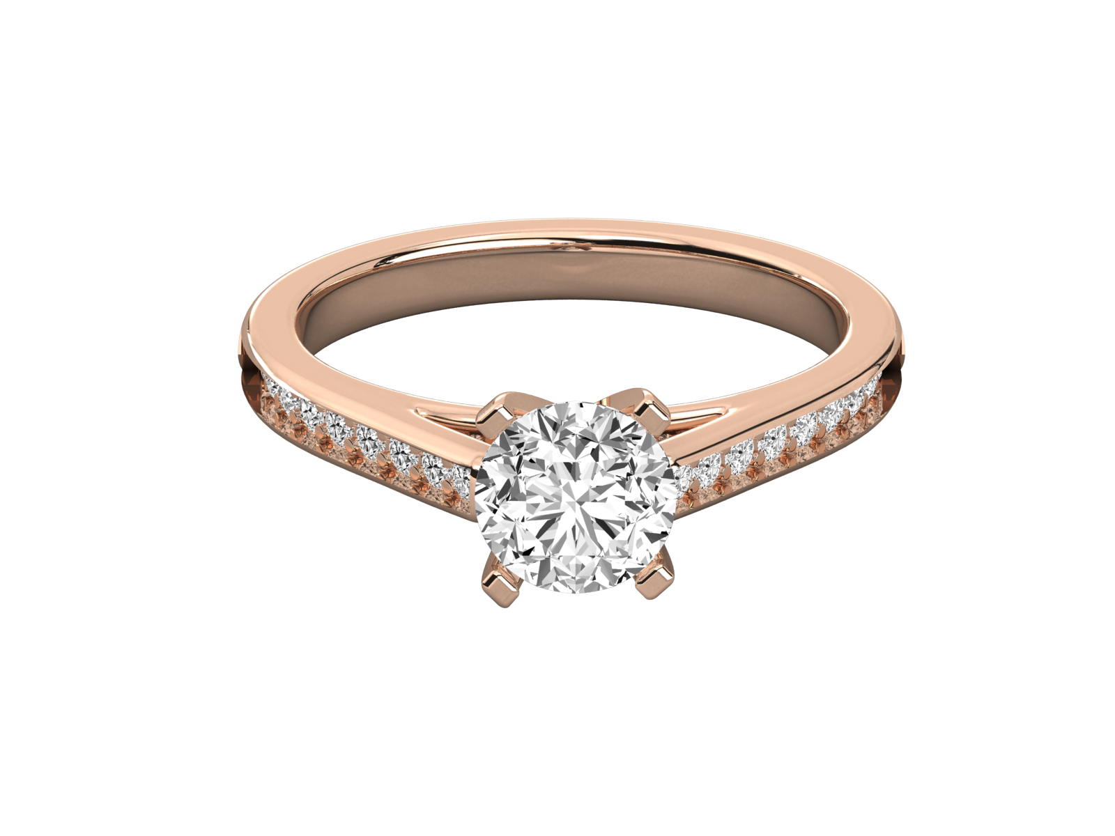  Round Diamond Engagement Ring