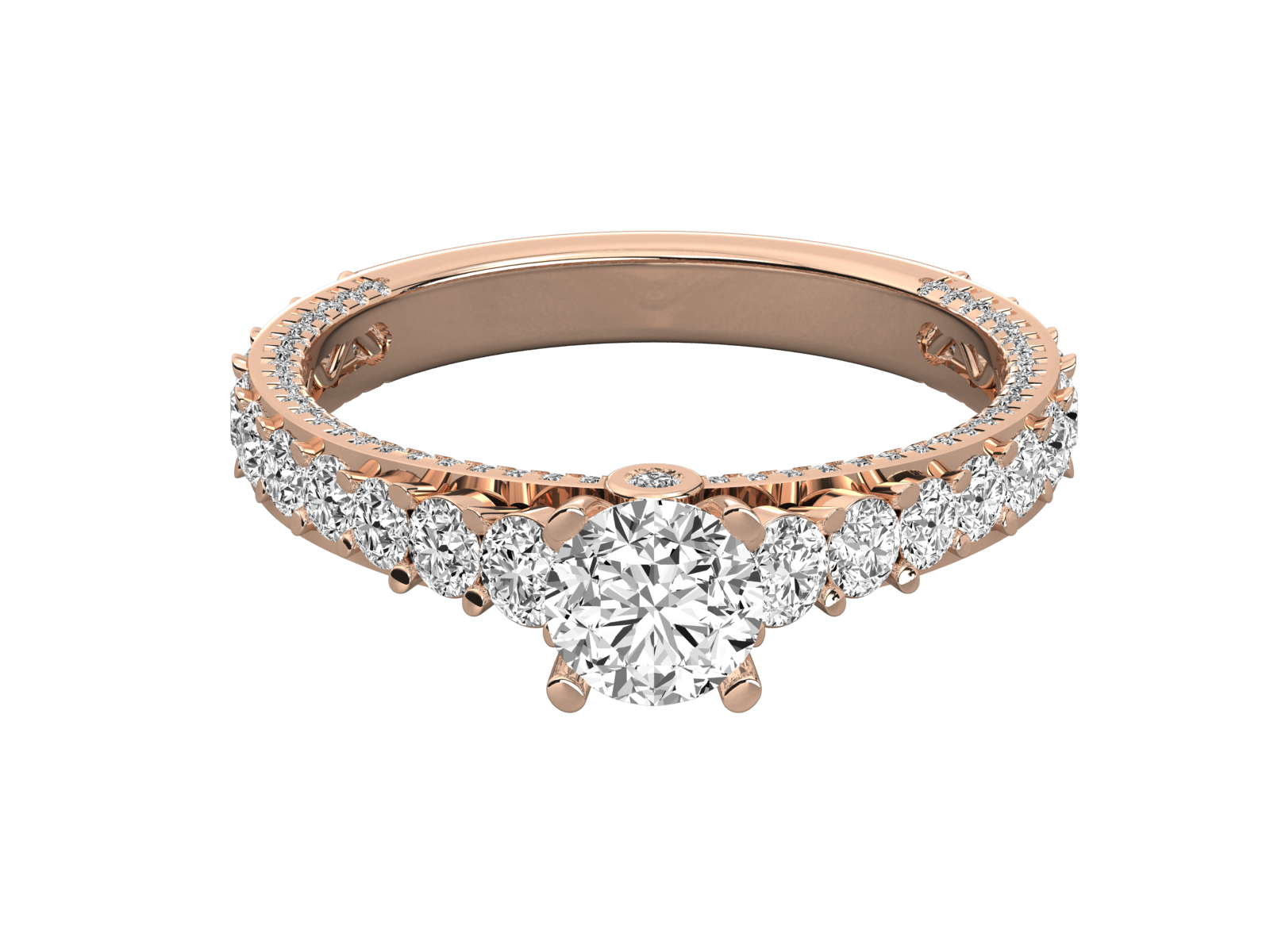 Round Cut Diamond Engagement Ring