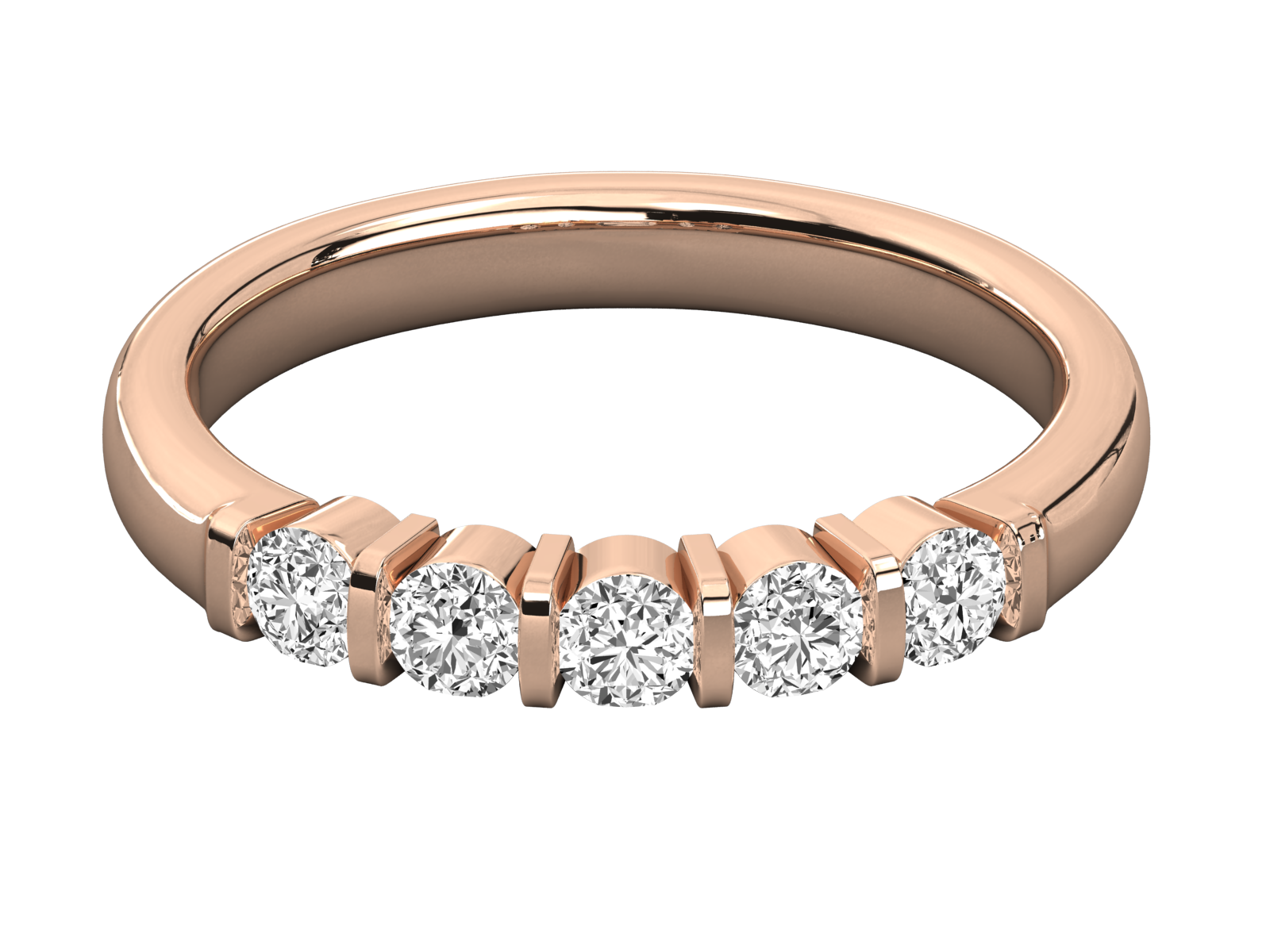 Five-Stone Diamond Wedding Ring