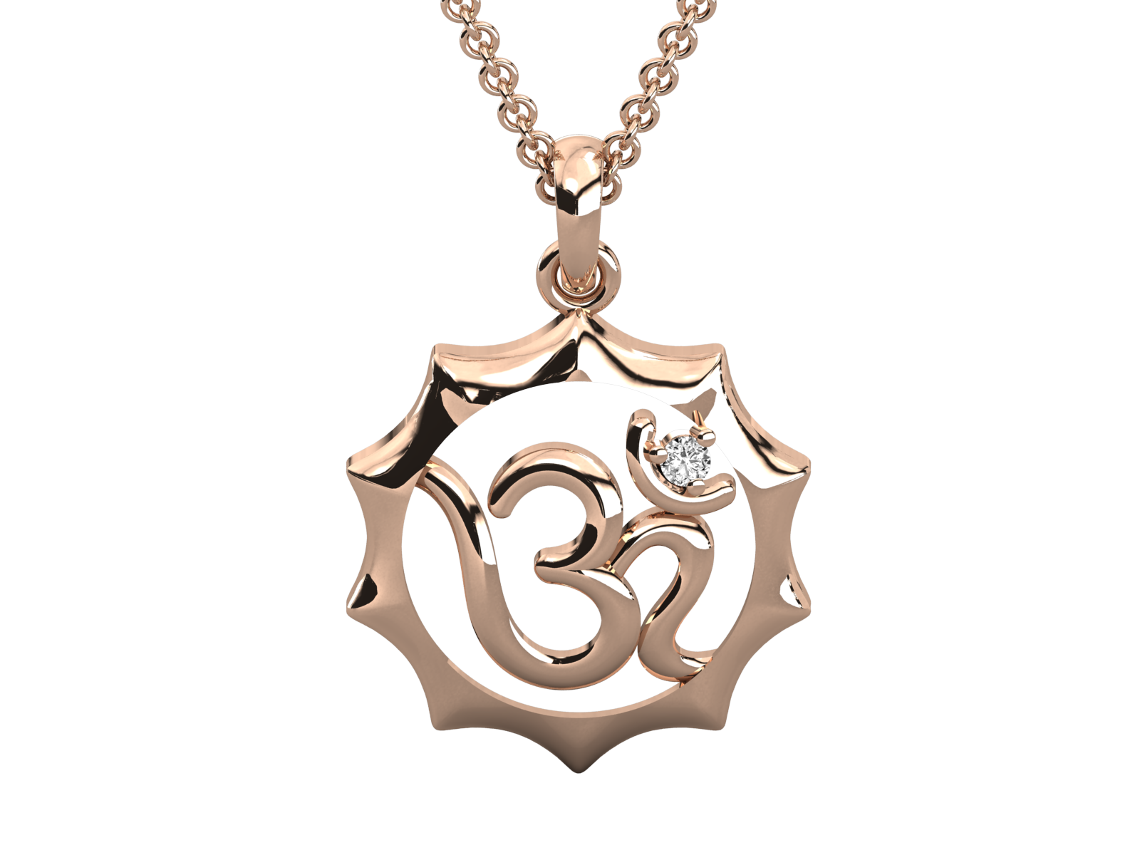 Om Diamond Pendant