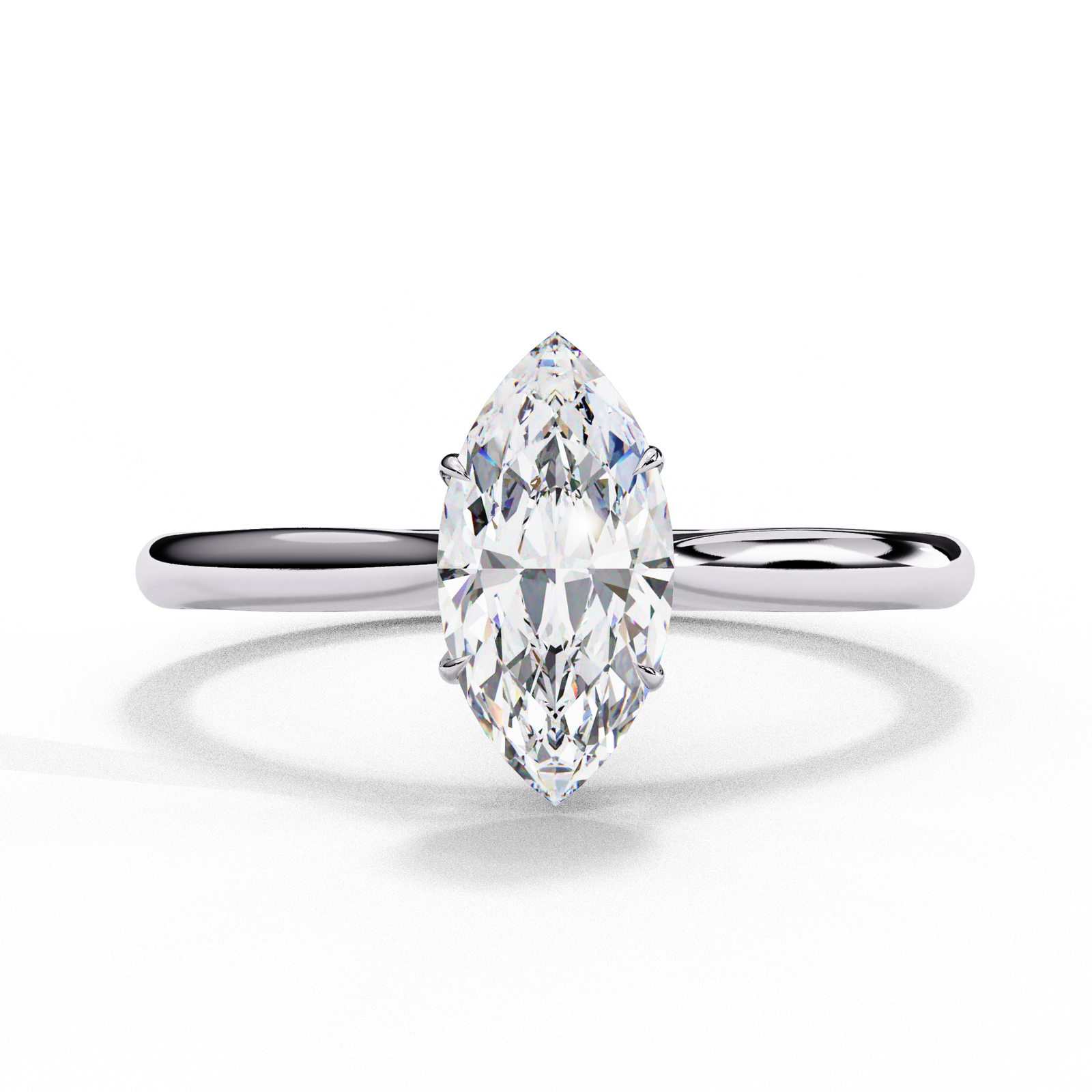 Marquise Diamond Solitaire Ring