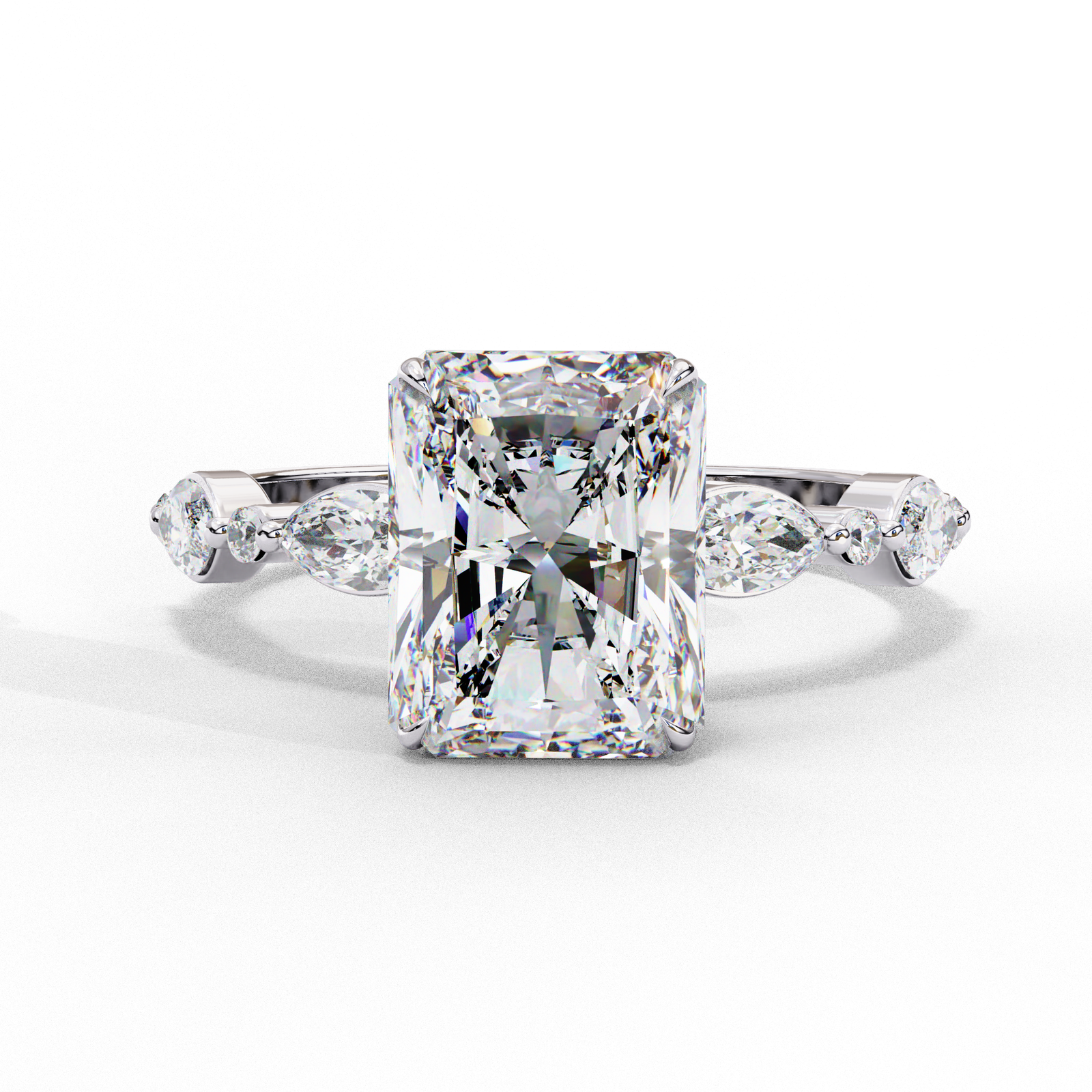 Radiant Cut Diamond Engagement Ring