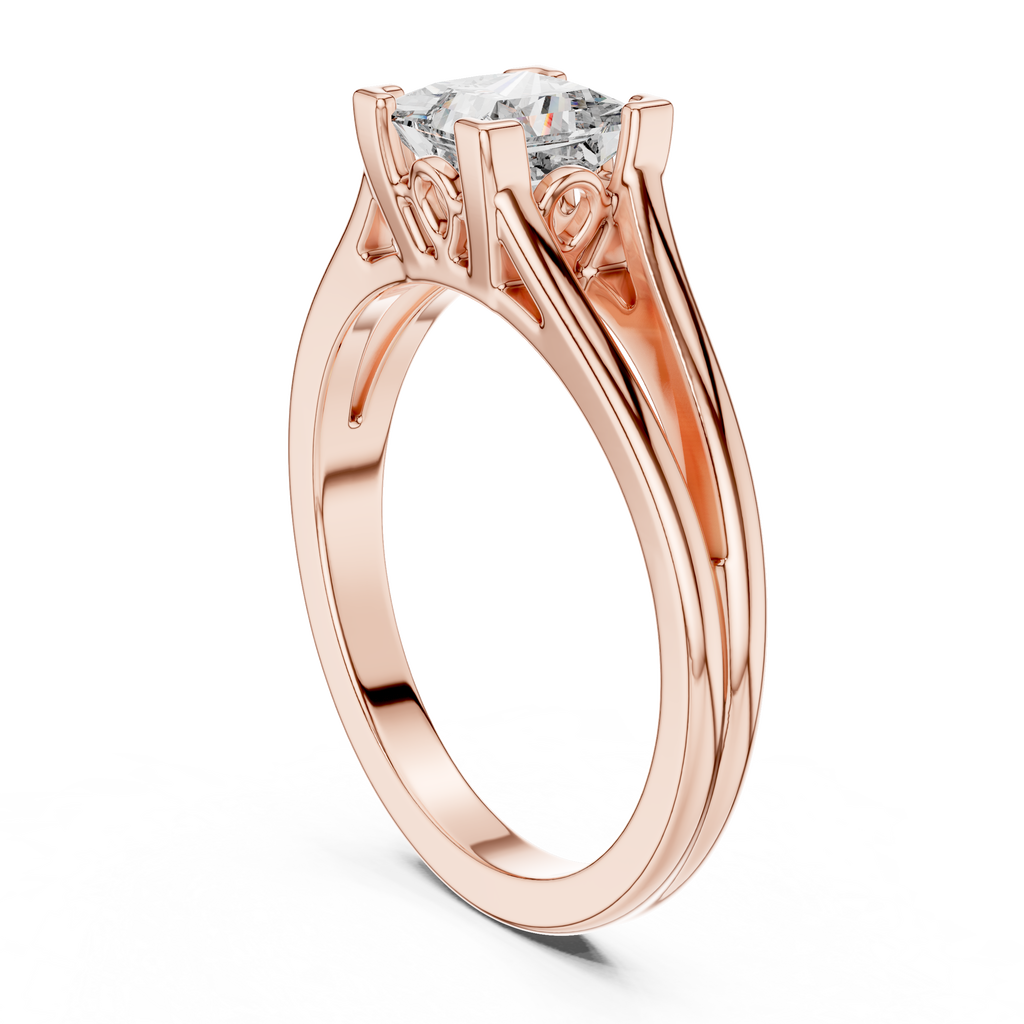 Rose Regency Solitaire Ring